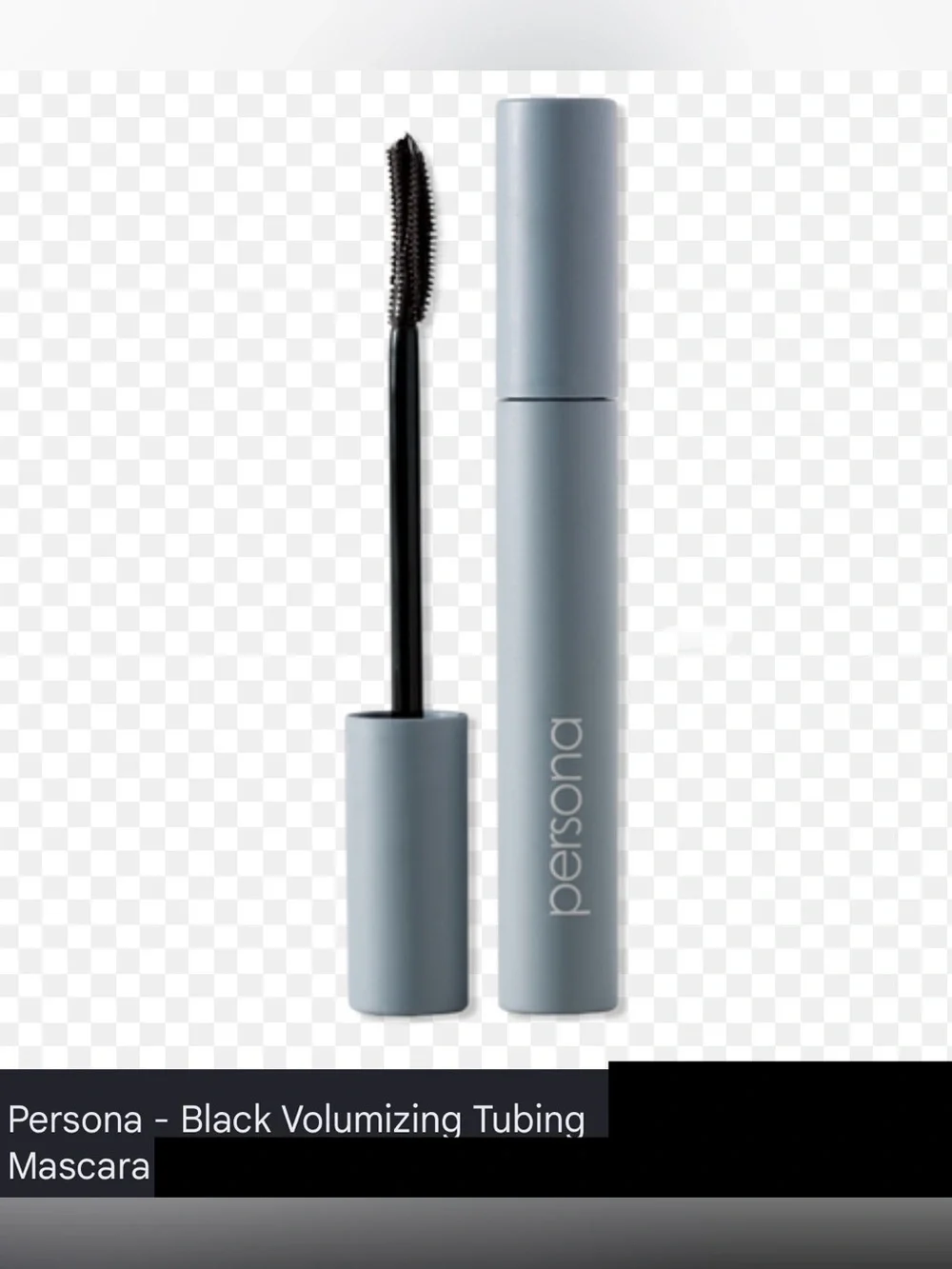 Persona Volumizing Tubing Mascara in Black with Matte Gray Tube